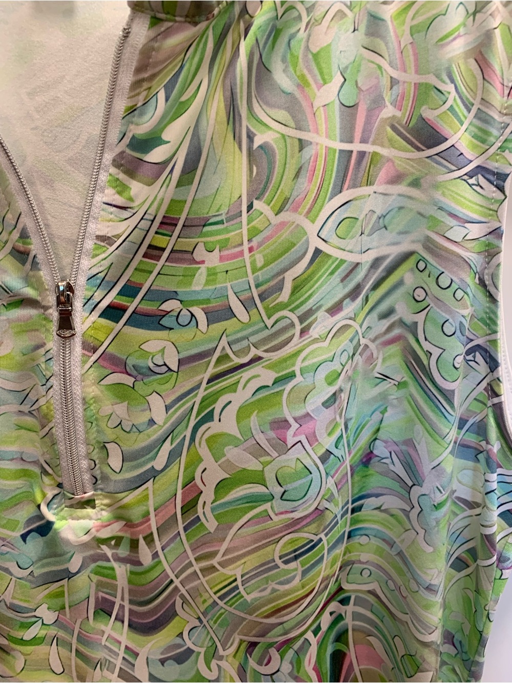 ACEGOLFS Paisley Swirl Golf Tennis Pickleball Dress Size M Activewear Sleeveless - Picture 5 of 12